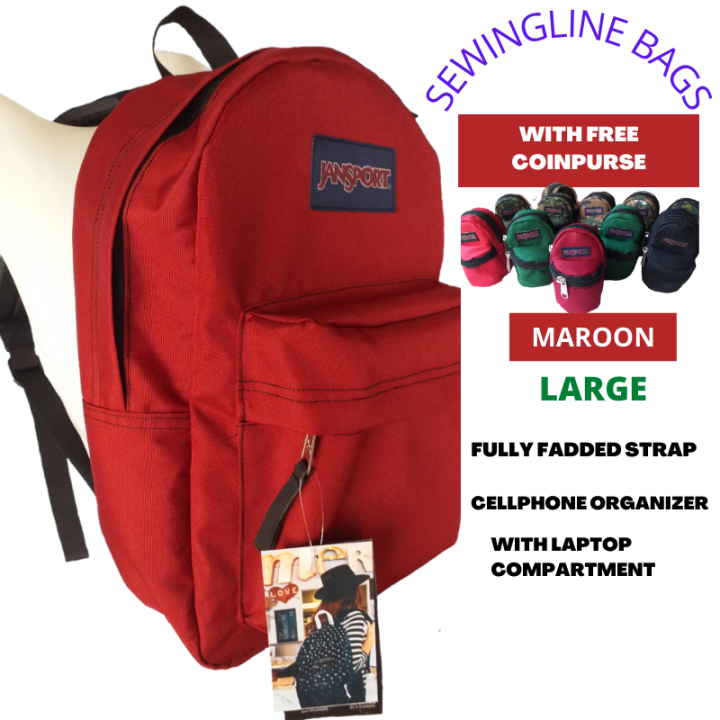 JANSPORT BACKPACK/SUPERBREAK/MAROON Lazada PH