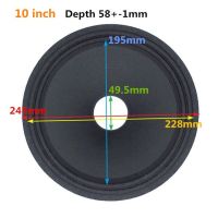 1PC Speaker Woofer Paper Cone 8/10 Inch Double Cloth Surround Repair Kit Soft Pulp For Home Theater Studio DIY System