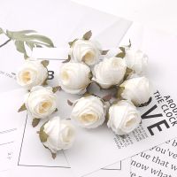 【hot】▦▥◈  50pcs 4cm bud Artificial Silk Heads Wedding Decoration Wreath Scrapbooking Fake Flowers