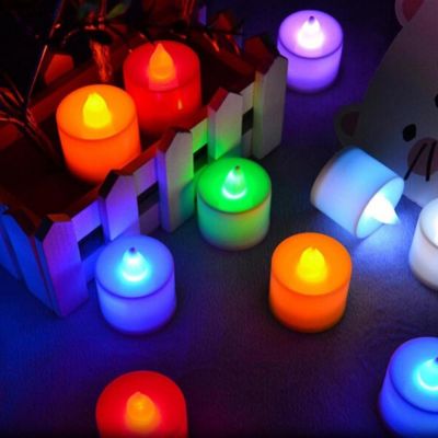 Flameless LED Candle Light Battery Powered Candles Tea Lights Lamp Wedding Birthday Party Decorations Romantic Lights Home Decor