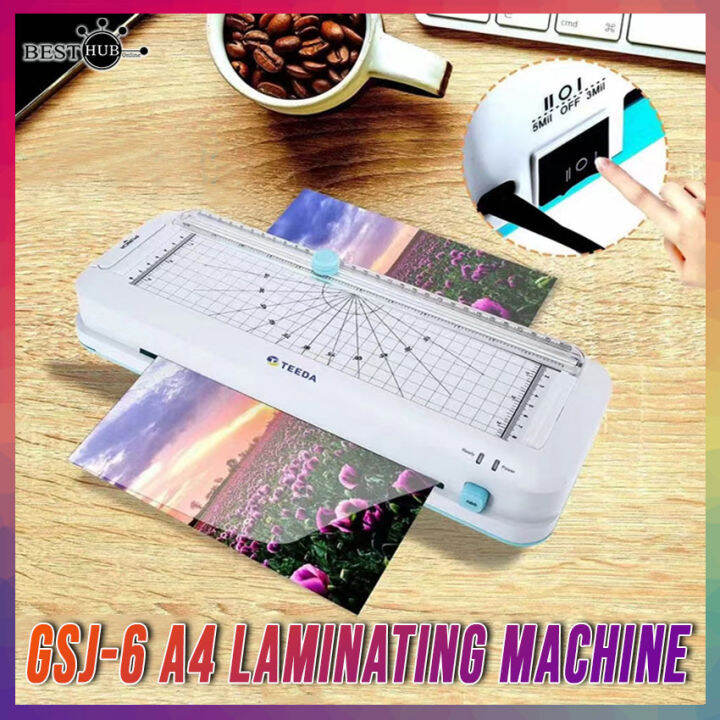 GSJ6 A4 Laminator Laminating Machine with Cutter and Puncher Lazada PH