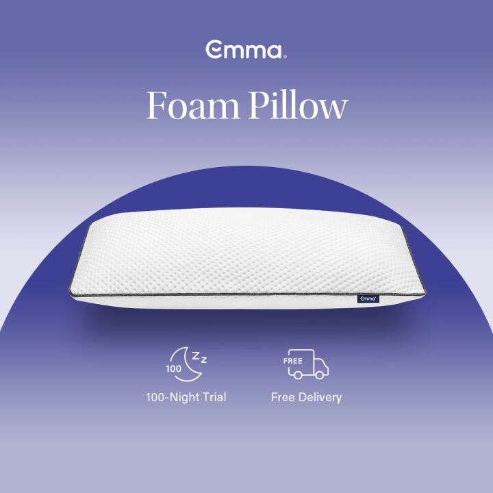 Emma Memory Foam Pillow Ergonomic, Hypoallergenic, Washable Emma