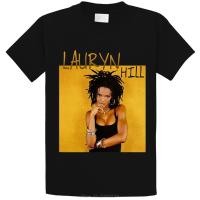 เสื้อยืดคอกลมcrew neckเสื้อยืดแขนสั้น คอกลม พิมพ์ลายโปสเตอร์ Lauryn Hill สําหรับผู้ชายS-4XL  93P7