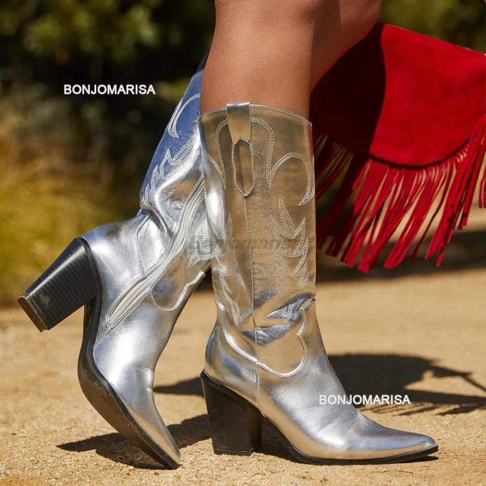 Jomaris block heel top boots