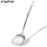 Fypo สแตนเลส Spatula 410ที่มีด้ามยาวตะหลิวทอดทัพพีปรุงอาหารอุปกรณ์ทำอาหารเครื่องใช้ในครัว