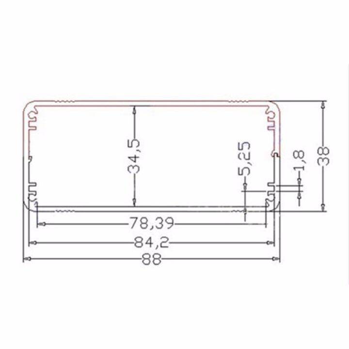 อลูมิเนียมตู้เครื่องมือเงินแยกร่างกายโครงการอิเล็กทรอนิกส์กรณี110x88x38mm-อัดอลูมิเนียมสิ่งที่ส่งมากล่องเก็บ