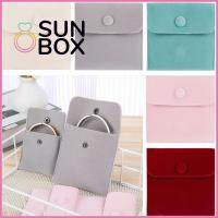 SUN BOX ใหม่ ของขวัญ แบบพกพา กำมะหยี่ ถุงบรรจุภัณฑ์เครื่องประดับ กระเป๋าเก็บของ กระเป๋าสร้อยข้อมือ ถุงห่อสร้อยคอ