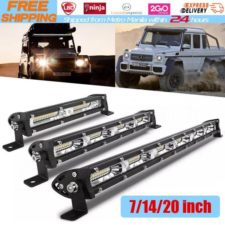 【Local Warehouse】7/14/20 Inch 60w/120w/180w Work Light LED Light Bar