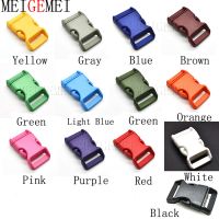 1pcs Colored Plastic 1 Belt Buckle Side Release Buckle for Paracord Backpack Strap Dog Collar Belt Bag Accessories Webbing 25mm