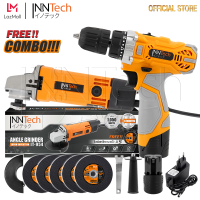 ชุดสุดคุ้ม!! InnTech สว่านไร้สาย สว่าน 28V 2 ระบบ Cordless Drill รุ่น PRO-S-28V Pro Series พร้อม InnTech เครื่องเจียร ลูกหมู หินเจียร 4 นิ้ว 1,050W รุ่น IT-954 แถมฟรี!! ใบตัดเหล็ก 5 ใบ