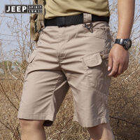 JEEP SPIRIT กางเกงขาสั้นผู้ชายเสื้อกางเกงกันเปื้อนกันน้ำฤดูร้อน