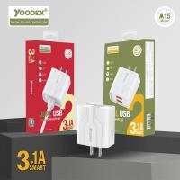 ชุดชาร์จ  YOODEX A15 Model Quick Charger 3.1A  DUAL USB หัวชาร์จสำหรับ Type-C Micro เซ็ตหัวชาร์จพร้อมสายชาร์จ