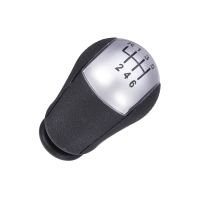 【DT】 hot  High Quality Rubber 6 Speed Car Gear Stick Shift Knob Shifter Lever For Ford For Focus  Fiesta  CMax Black Sliver