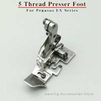 277118มาตรฐาน Presser เท้าสำหรับ Overlock จักรเย็บผ้า Fit 5ด้าย Peg EX3200 EX5200 MX3200 MX5200 LX3200