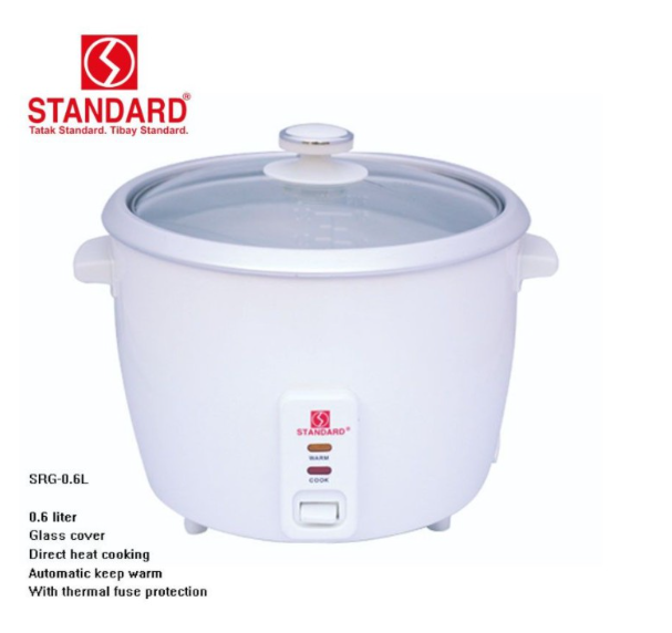 Standard Rice Cooker SRG-0.6L | 0.6 Liter 3 Cups with Automatic Keep ...