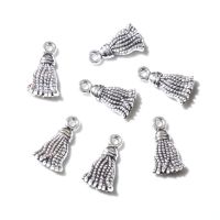 【YF】✟  50pcs 13x7.5mm Antique Plated Alloy Tassel Charms Pendant Jewelry Making Accessories Findings Necklace