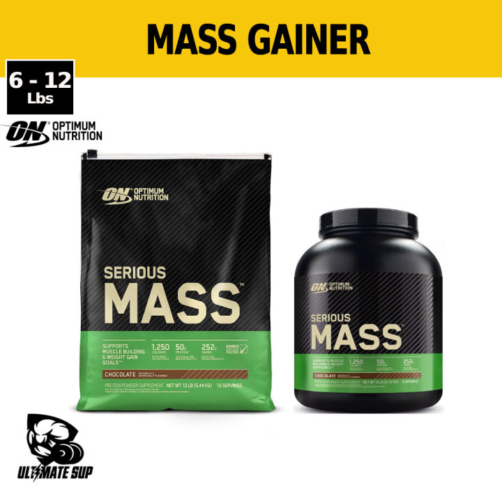 Optimum Nutrition Serious Mass Gainer, 6/12lbs, 1250 Kcal | Lazada ...