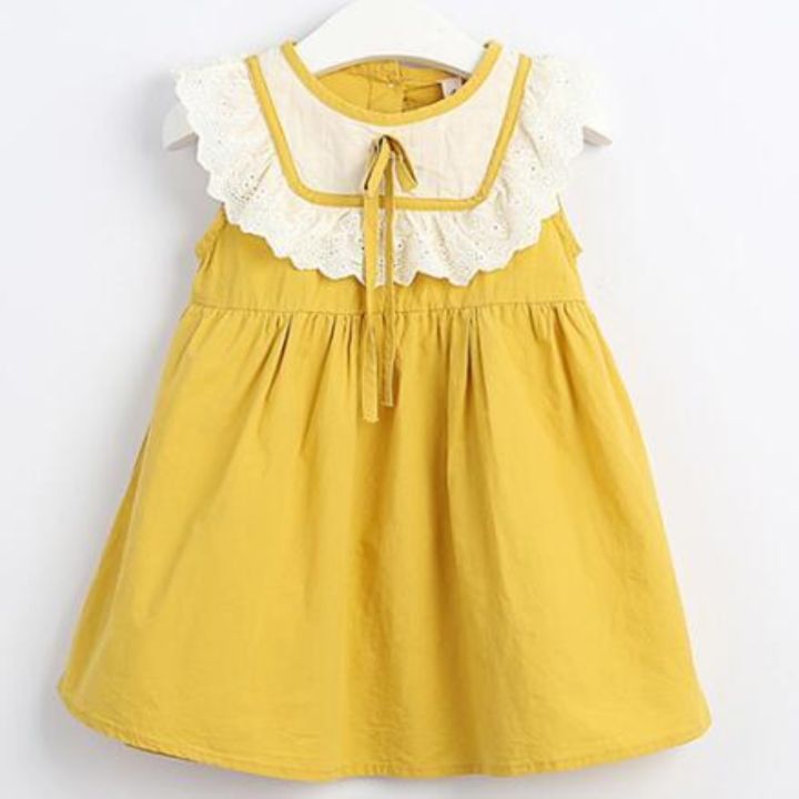 jeansame-dress-เด็กพรรคเดรสเสื้อผ้าเด็ก2-6yrs-เด็กสาวปริ๊นเซชุดแขนกุดผ้าฝ้ายโหลออกฤดูร้อนเด็กสาวแต่งตัว