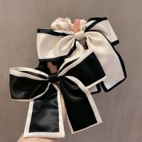 【YF】✻♞  Large Bow Hair Rope Rings Woman French Scrunchies Ponytail Holder Elastic Ties Hairbands Headwear