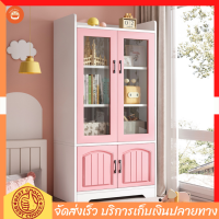 ชั้นวางหนังสือ ตู้เก็บของขนาดใหญ่ ชั้นวางของเล่น ออกแบบมาสำหรับเด็ก รับน้ำหนักได้ดี