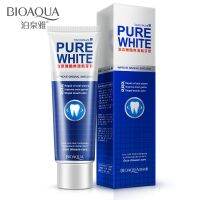 BIOAQUA มิ้นท์สดวางลบคราบสีเหลือง Halitosis โล่ลด Gingivitis Dentifrice