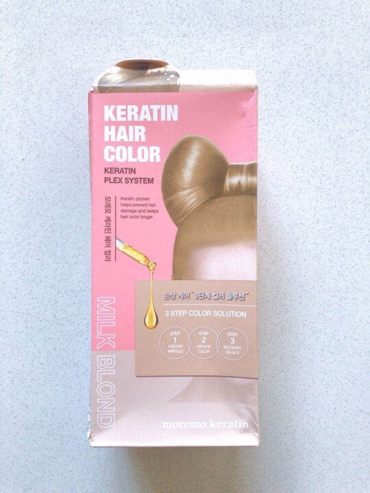 Moremo Keratin Hair Color Milk Blond Lazada Indonesia