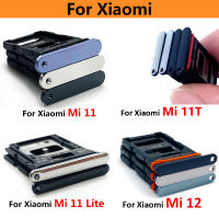 Kad สล็อตซิม Kad SD Kad Penyesuai Pemegang Dulang untuk Xiaomi Mi 11 Lite Mi11 Mi 11T Pro 12 Bahagian Pembaikan