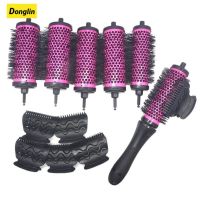 Donglin 6 ชิ้น/เซ็ตจับแปรงลูกกลิ้งผมพร้อมคลิปตำแหน่งอลูมิเนียมเซรามิก Barrel Curler หวีจัดแต่งทรงผมเครื่องมือจัดแต่งทรงผม