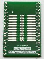 【☊HOT☊】 baoqingli0370336 Sop32 Dip32เลี้ยว Soic32อะแดปเตอร์ความกว้างของแผ่นแปลงที่นั่ง Dip1.27เทิร์น2.54