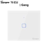 Sonoff T1 T0 T2 T3เรา Eu Rf Wifi สมาร์ทสวิทช์ไฟติดผนัง1/2/3แก๊งตัวจับเวลา Ewelink การควบคุมแอปทำงานร่วมกับ Alexa Google Home Ifttt