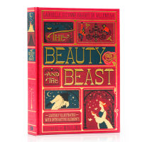 Beauty and the beast English original full-color reprint mechanism Book Color handmade three-dimensional book childrens literature classics English Enlightenment story book hardcover collection Edition