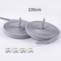 AILICEGO 1pair 100CM No Tie Lazy Rubber Elastic Shoelaces