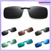 BETTERFORM โพลาไรซ์ แว่นกันแดดโพลาไรซ์แบบหนีบแม่เหล็ก เบาเป็นพิเศษ การป้องกัน UV400 แว่นตาสำหรับแว่นตา มีสไตล์ เฉดสีเหนือแว่นตาตามใบสั่ง เหมาะสำหรับกิจกรรมและการขับรถ