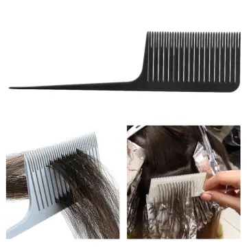 1pc Weaving Comb Dyeing Hair Comb Weaving Sectioning Foiling Comb Rat Tail  Styling Hair Dyeing Combs For Foiling Balayage Hair Coloring