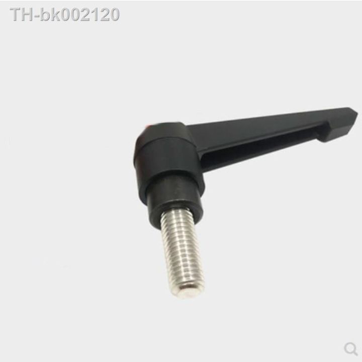 1pc-stainless-steel-304-adjustable-handle-clamp-levers-thread-knob-machinery-tools-m5-m6-m8-m10-length-10-60mm