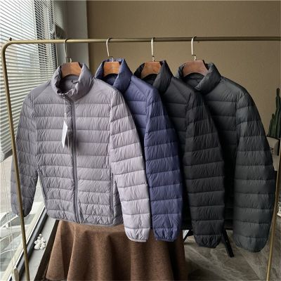 ZZOOI High Quality Light Down Coat Mens Winter 90% White Duck Down Jacket Men Warm Parka Coat Casual Puffer Jacket Male Outerwear