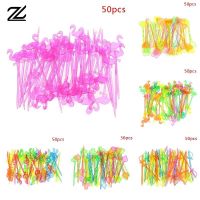 50Pcs Animal Flamingo Heart Party Supplies Food Picks Buffet Fruit Fork Snack Cake Dessert Salad Sticks Cocktail Toothpick Skewe