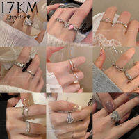 เครื่องประดับอัญมณีชุดห่วงคริสตัลโอปอลย้อนยุคเพทาย Cincin Pasangan Perak สำหรับผู้หญิง