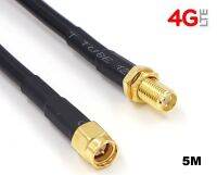 สายอากาศ 4G LTE RP-SMA RG58 CABLE 5M COAXIAL STANDARD ROUTER 4G LTE, WIFI ANTENNA CONNECTION SIGNAL EXTENSION CABLE อุปกรณ์ต่อพ่วง อุปกรณ์เน็ตเวิร์ก สายต่อ สายเชื่อมต่อ สัญญาณ