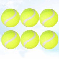 6PCS Sport Accessories Balls Training Exercise Tennis Rubber for Children Beginners