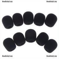 10pcs Practical Small Black Microphone Headset Windscreen Sponge Foam Mic【STOCK+】