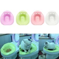 1PC Plastic Cat Toilet Training Kit Cleaning System s Potty Urinal Litter Tray Training Toilet Tray Supplies Color