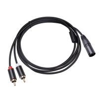 1M/2M Dual XLR To Dual RCA Cable Adapter Audio RCA Cable Male To 2 XLR 3 Pin Male Female Audio Cable For DVD Amplifiers Cables