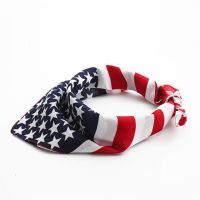 【cw】 50x50CMCotton Sport PocketScarfFlag Stripes Star Print Headband Bandana Hip-Hop Wristband Hair Wrap ！