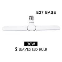 【♘COD Free Cas♘】 zao063669 B22 E27ใบมีดพัดลมพับเก็บได้30W 45W โคมไฟปรับได้พัดลมติดเพดานโคมไฟ Led Lampada 220V 110V ทำมุมได้สำหรับห้องโรงรถในบ้าน