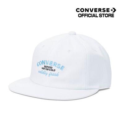 Converse หมวก Hat คอนเวิร์ส ICONS ONLY 6 PANEL BASEBALL CAP WHITE UNISEX (10025923-A01) 1525923AF3WTXX