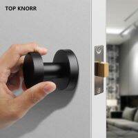 【CW】 Invisible Door Lock Side Interior Bedroom Background Wall Handle Small Keyhole Round