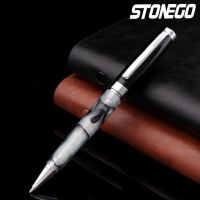 STONEGO Luxury Metal Ballpoint Pen Retractable Ball Point Pen Stainless Steel Lacquer Roller Ball Pen