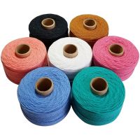 (Best Movement)เชือกฝ้าย100สีสันสดใส80M /Roll Twine Macrame Cords String Thread For Gift Packing Party อุปกรณ์ตกแต่งงานแต่งงาน DIY