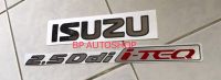 BP.สติ๊กเกอร์ ISUZU 2.5 DDI ITEQ แดง ติดฝาท้าย ISUZU D-MAX  ปี 2007 ขึ้นไป (1ชุดมี2ชิ้น)